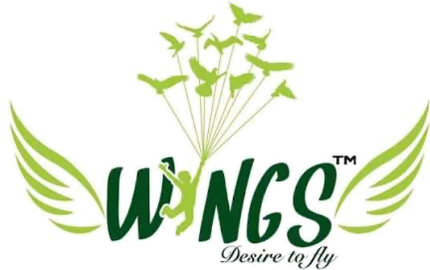 WINGS logo on white
